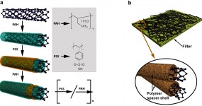 Layer-by-layer polymer coating of carbon nanotubes: tuning of electrical conductivity in random networks