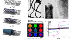 MWNTs coated with Pt nanoparticles